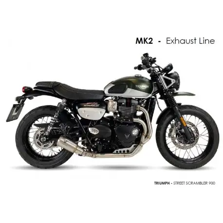 Ligne d'Echappement IXRACE MK2 TRIUMPH 900 STREET SCRAMBLER 2017-2022 Prix Promo