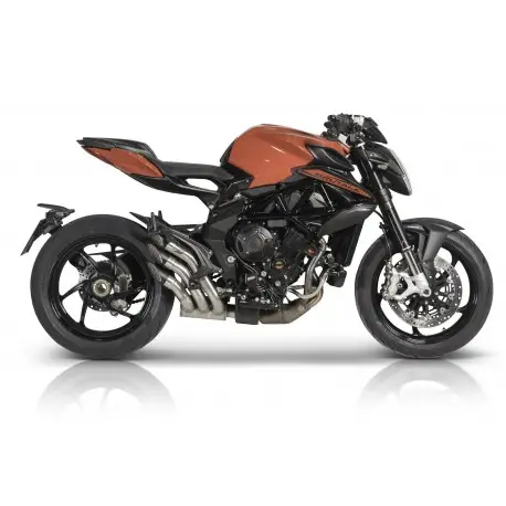Haute Qualité Echappement Qd Exhaust Power Gun MV AGUSTA 800 BRUTALE
