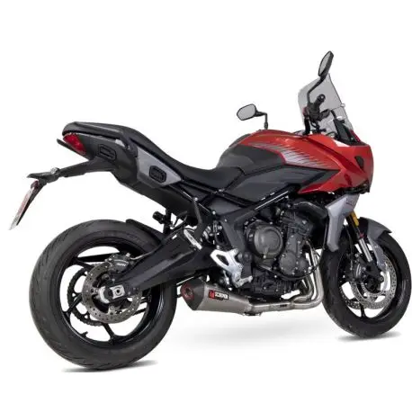 Ligne d'Echappement SCORPION Serket Triumph Tiger 660 2022-2024 Nouvel Arrivage