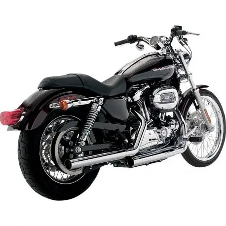 Livraison Gratuite Echappement VANCE & HINES STRAIGHTSHOTS HS CHROME HARLEY-DAVIDSON XL 2004-2013