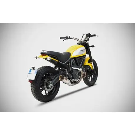 Echappement Zard bas edition zuma DUCATI SCRAMBLER 800 2015-2020 Acheter Direct