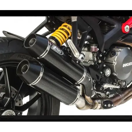 Double Echappement Superposés Zard Ducati Monster 1100 Evo Prix Bas
