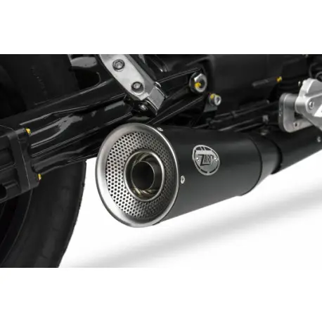 Paiement Sécurisé Echappement Zard double sortie Big version pour Moto Guzzi V9 Bobber / Roamer 2016-2019