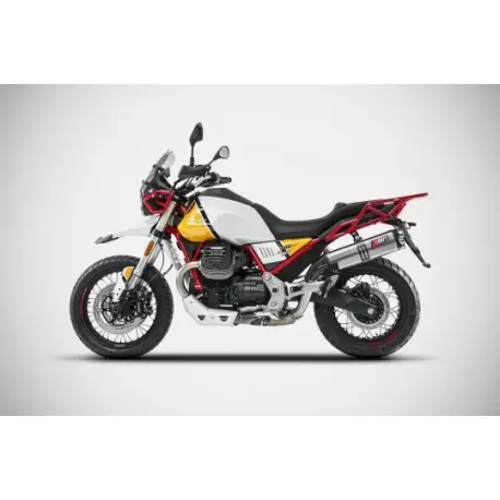 Prix Bas Echappement Zard haut double sortie pour Moto Guzzi V85TT 2018-2025