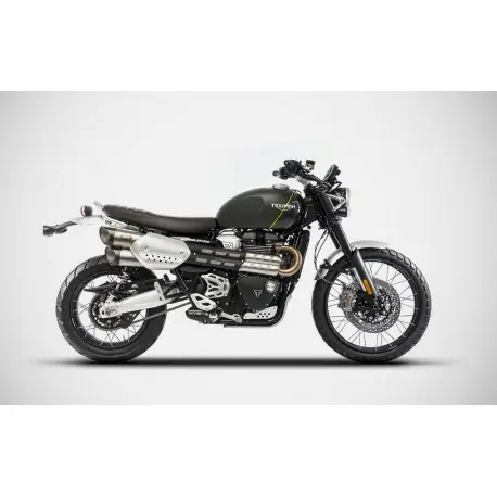 Echappement Zard Triumph 1200 Scrambler 2019-2021 Populaire