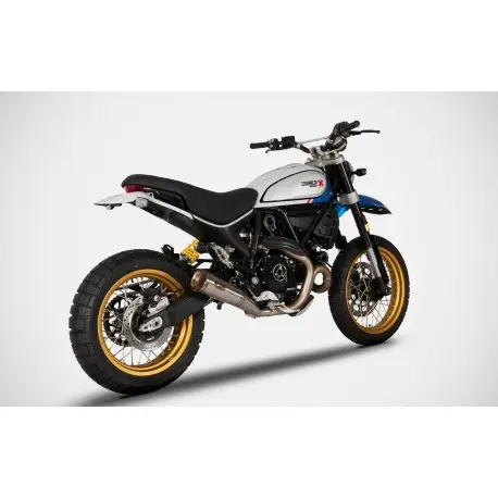 Prix Promo Echappement Zard Zuma logo et embout Bronze Ducati 800 SCRAMBLER Desert Sled 2021-2022