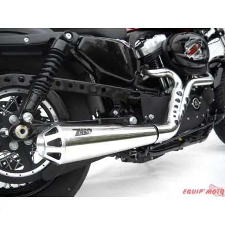 Ligne d'Echappement Zard Conique Harley Davidson XL 883/1200 Sportster 2014-2016 Promotion Saisonnière