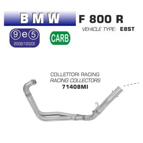 Offre Exclusive Collecteur d'Echappement racing ARROW BMW F800R 2009-2016
