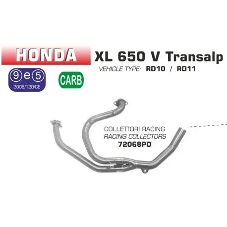 Acheter Direct Collecteur d'Echappement racing ARROW HONDA XL 650 V TRANSALP 2000-2007