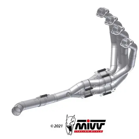 Collecteur d'échappement décatalysé KAWASAKI Z900 2020-2024 Promotion Saisonnière