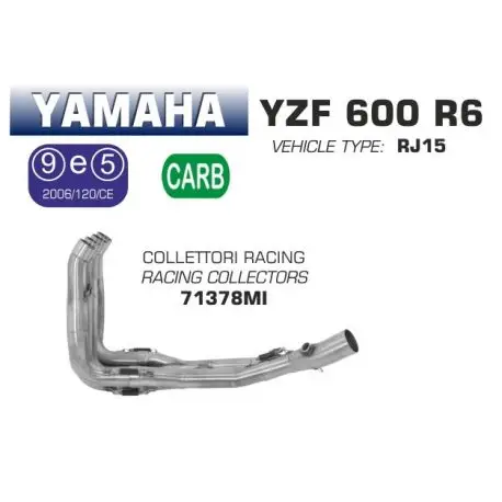 Meilleur Prix Collecteur d'Echappement racing ARROW YAMAHA YZF R6 2008-2011