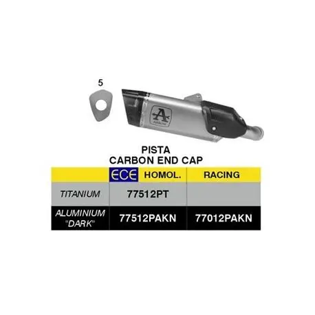 Echappement ARROW PISTA racing KTM 990 RC-R 2026 Réduction