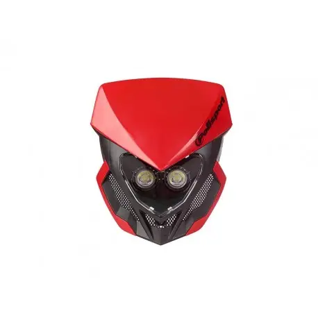 Commander Vite Plaque phare POLISPORT Lookos Evo rouge/noir