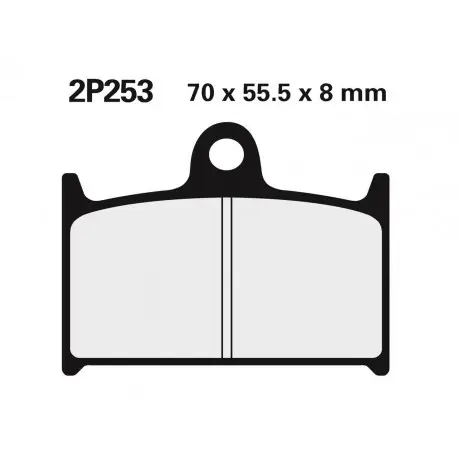 Plaquettes de frein NISSIN route /Off-Road métal fritté - 2P-253ST Prix Choc