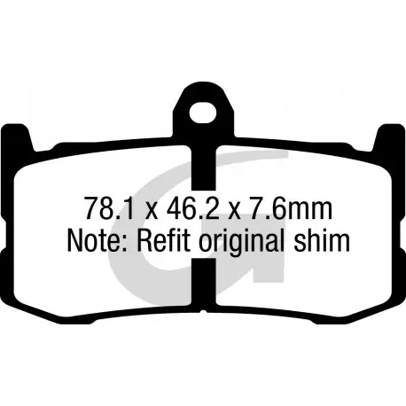 Plaquettes de frein moto sinter GOODRIDGE GH424 Vente Flash