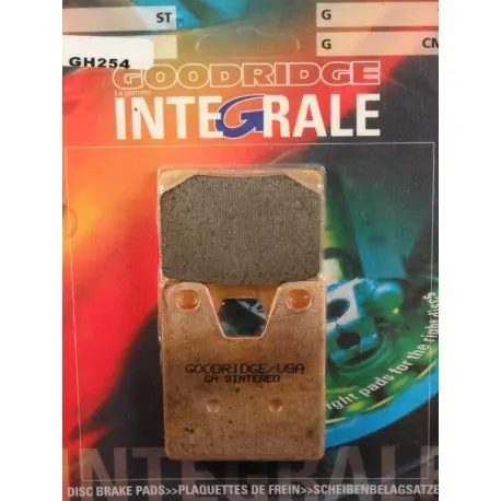 Paiement Sécurisé Plaquettes de frein moto sinter GOODRIDGE GH254