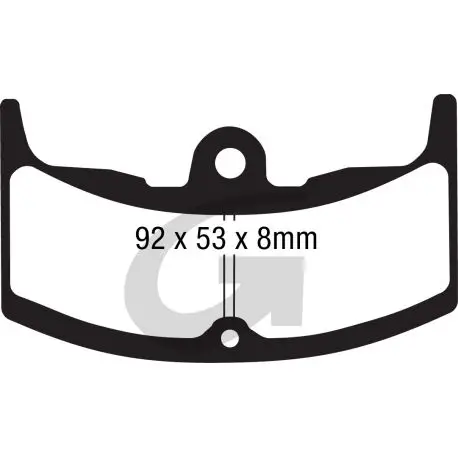 Retour Gratuit Plaquettes de frein moto organique GOODRIDGE G82ST