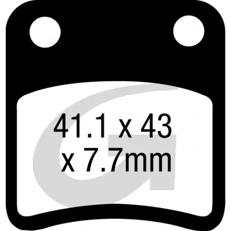 Plaquettes de frein moto organique GOODRIDGE G242SC Produit De Marque