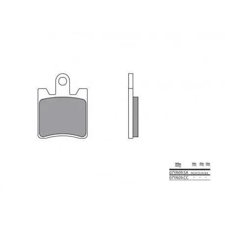 Plaquettes de frein BREMBO route carbone céramique - 07YA09CC Super Prix