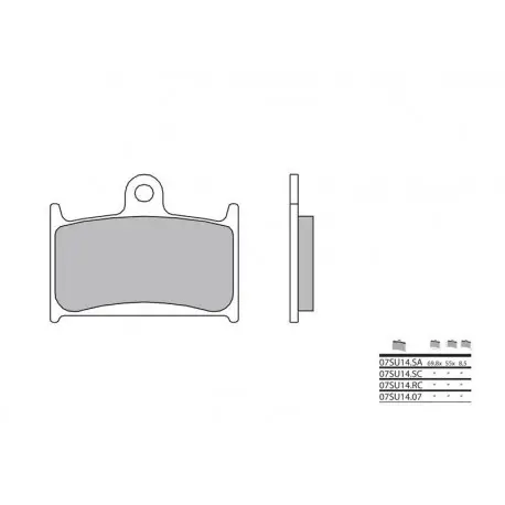 Bon Plan Plaquettes de frein BREMBO route carbone céramique - 07SU1407