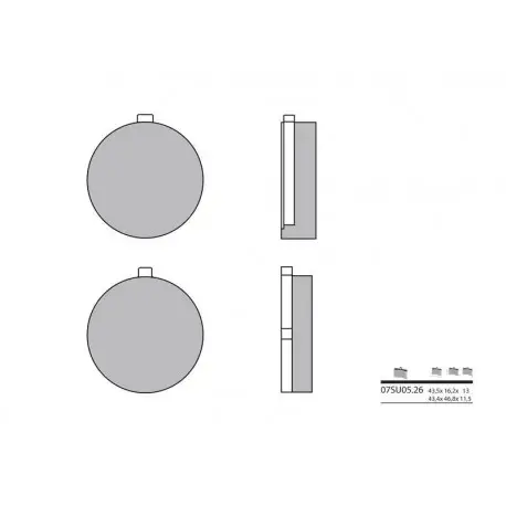 Prix Cassé Plaquettes de frein BREMBO route carbone céramique - 07SU0526