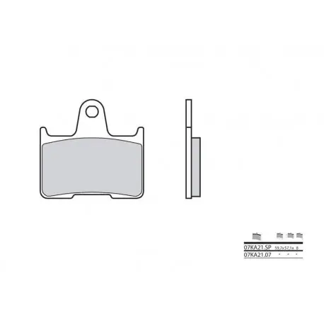 Plaquettes de frein BREMBO route carbone céramique - 07KA2107 Retour Gratuit