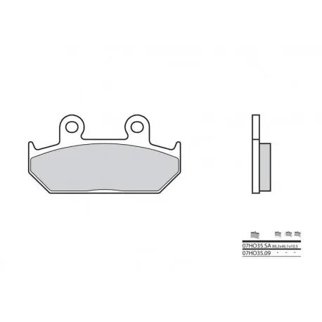 Nouveauté Plaquettes de frein BREMBO route carbone céramique - 07HO3509