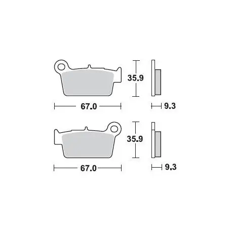 Plaquettes de frein BRAKING Off-Road/Quad métal fritté - 890CM44 Pas Cher