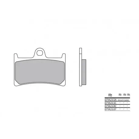 Plaquettes de frein BREMBO carbone céramique - 07YA23RC Vente Flash