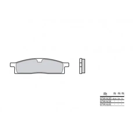 Plaquettes de frein BREMBO Off-Road métal fritté - 07YA16SX Promotion