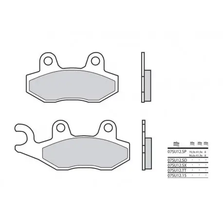 Plaquettes de frein BREMBO Off-Road métal fritté - 07SU12SX Offre Spéciale
