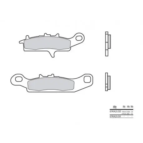 Livraison Express Plaquettes de frein BREMBO Off-Road métal fritté - 07KA25SD