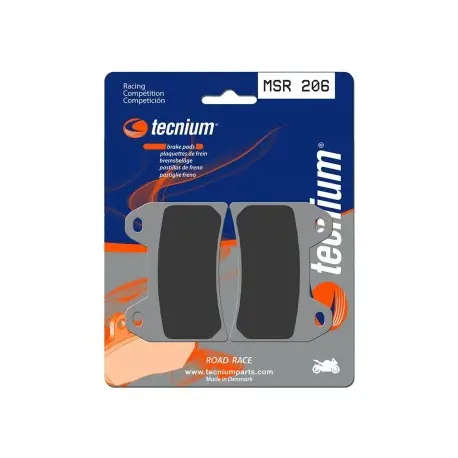 Plaquettes de frein TECNIUM Racing métal fritté - MSR206 Vente Flash