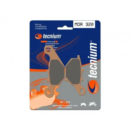 Plaquettes de frein TECNIUM Racing MX/Quad métal fritté - MOR320 Offre Limitée