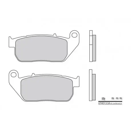 Petit Prix Plaquettes de frein moto BREMBO route métal fritté07HD13SA
