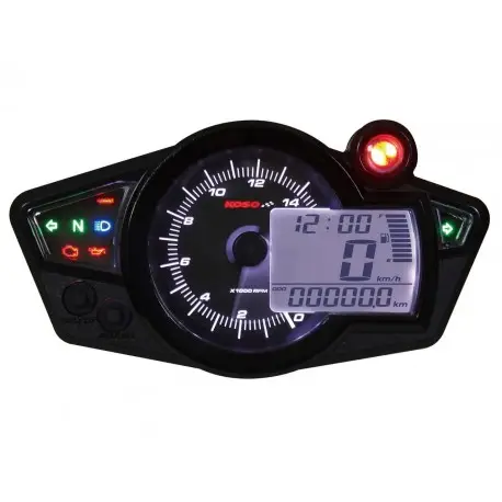 Compteur de vitesse moto KOSO RX1N+ GP Style II multifonctions universel Acheter En Ligne