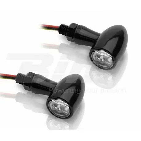 Clignotants moto universel LED V-PARTS alu avec feu de position intégré Prix Cassé