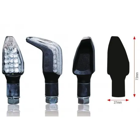 Clignotants moto universel Boomerang à LED Meilleur Prix