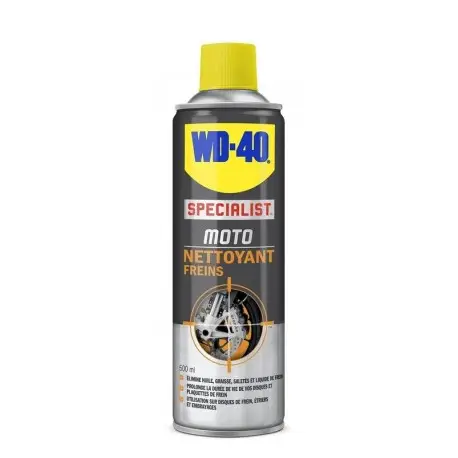 Nettoyant freins WD 40 Specialist Moto spray 500ml Livraison Express