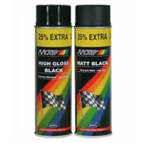 Expédié Aujourd’hui Peinture moto MOTIP Noir Spray 500 ml