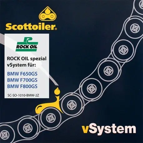 Solde Système de graissage de chaîne Scottoiler vSystem pour BMW F650GS / F700GS / F800GS (2008-2016)