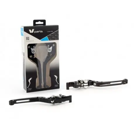 Paire de Leviers V-PARTS repliables taillé dans la masse YAMAHA FZS 600 FAZER Dernière Chance