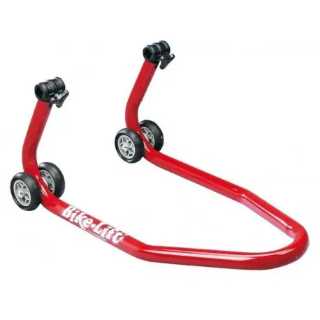 Remise Bequille avant BIKE LIFT universelle rouge avec supports coniques