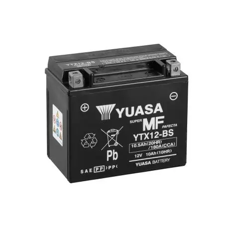 Batterie moto YUASA YTX12-BS Produit De Marque