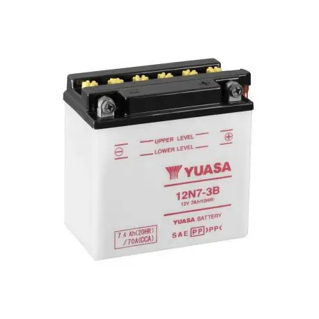 Batterie moto YUASA 12N7-3B Vente Directe