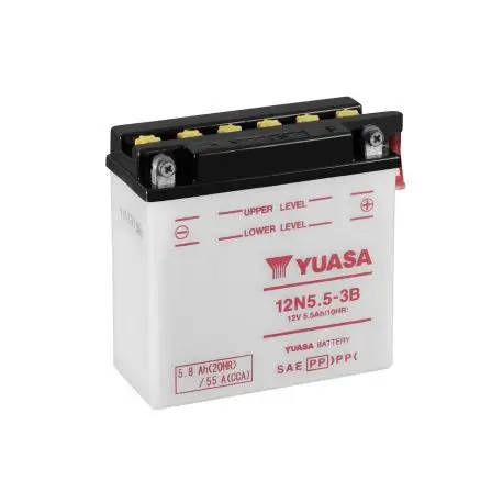 Batterie moto YUASA 12N5.5-3B Haute Qualité