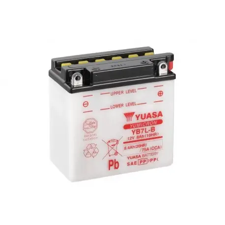 Dernier Modèle Batterie moto YUASA YB7L-B