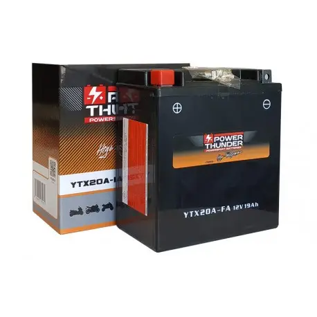 Batterie moto Power Thunder activé d&rsquo;usine FA YTX20A-BS Achat Immédiat