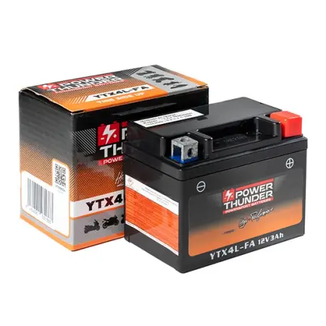 Dernier Modèle Batterie moto Power Thunder activé d&rsquo;usine FA YTX4L-BS