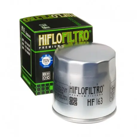 Promotion Filtre à huile moto HIFLOFILTRO CHROME HF163